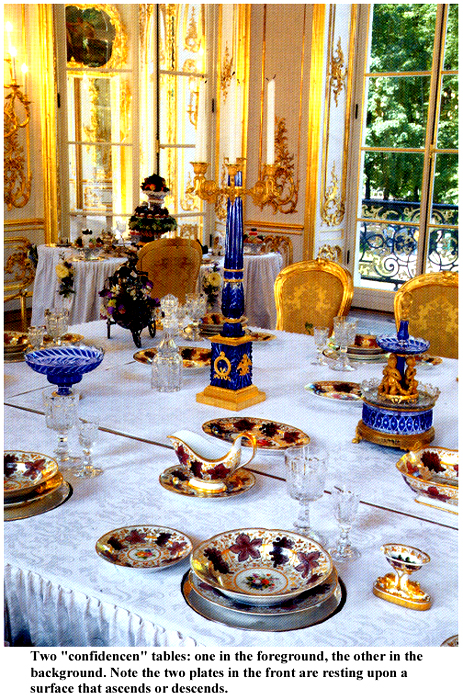 Tsarskoye Selo Hermitage tables main table+5 setting